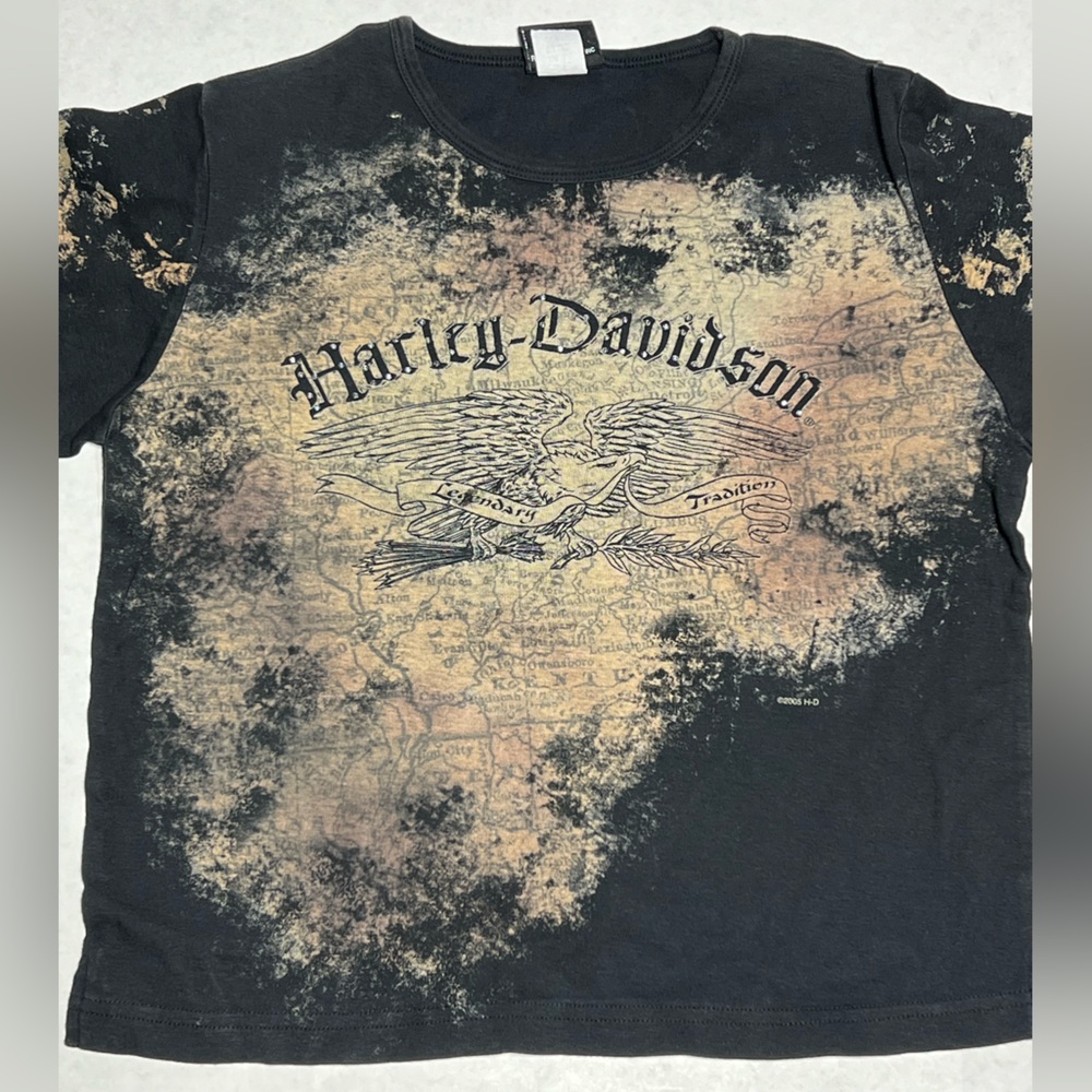 Women’s Harley Davidson half sleeve Sauk City Wi size Large